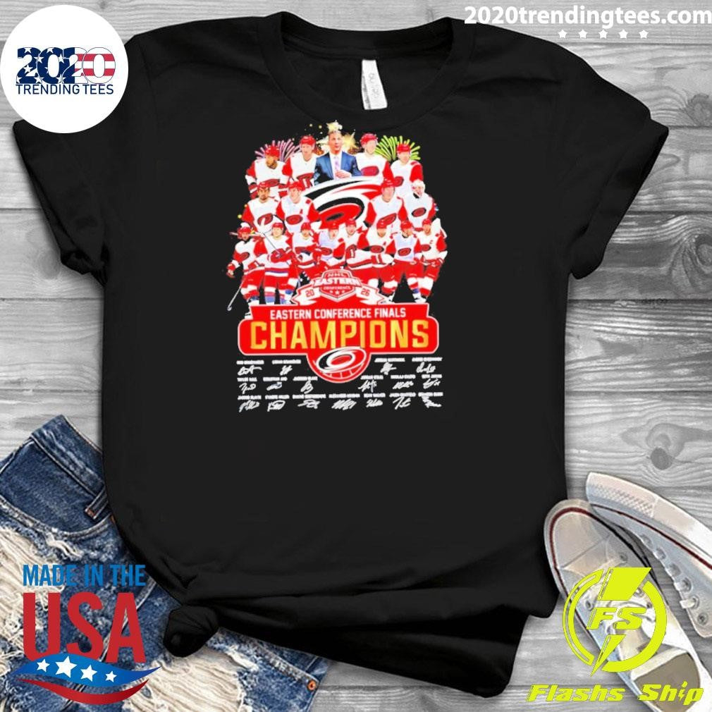 Carolina Hurricanes 2026 Nhl Eastern Conference Champions Autographed Shirt