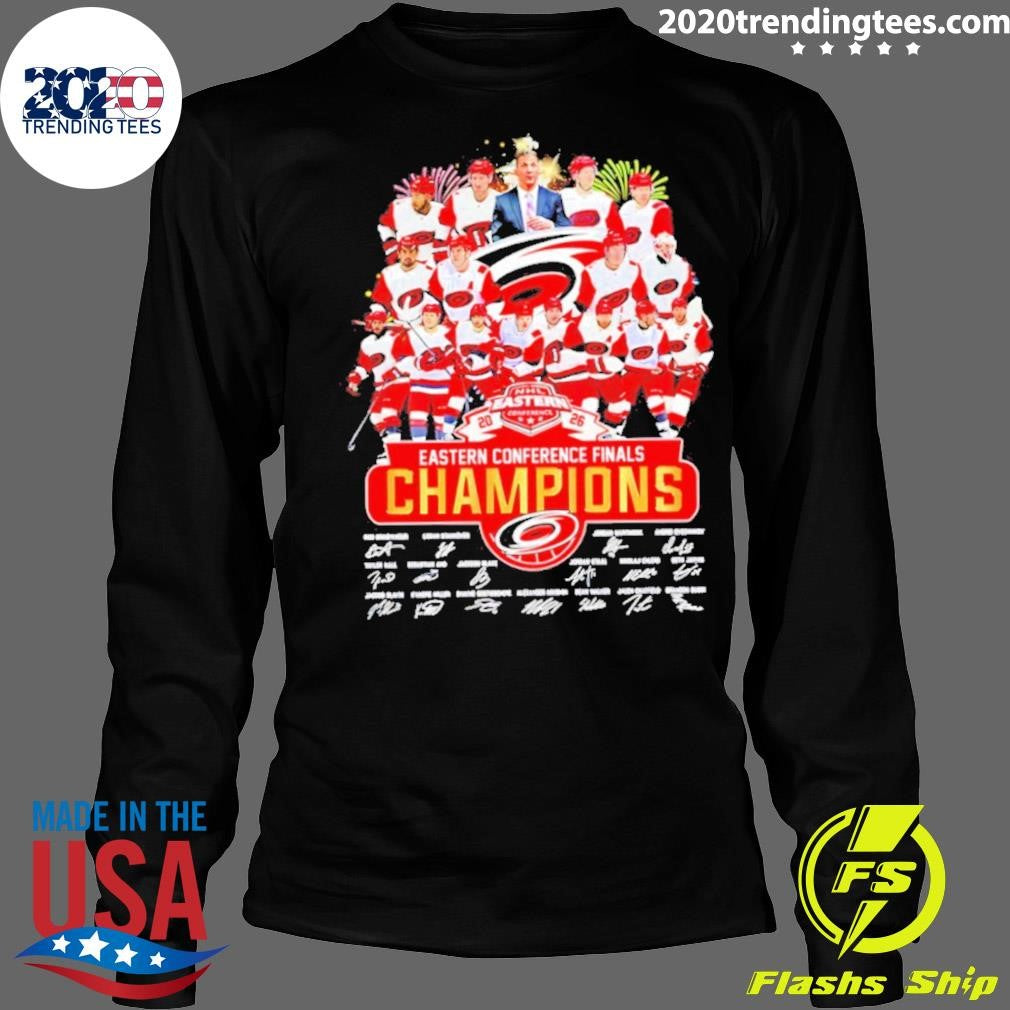 Carolina Hurricanes 2026 Nhl Eastern Conference Champions Autographed Shirt