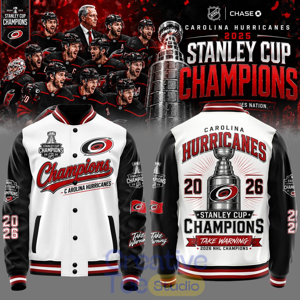 Carolina Hurricanes 2026 STANLEY CUP Champions Limited Edition Baseball Jacket