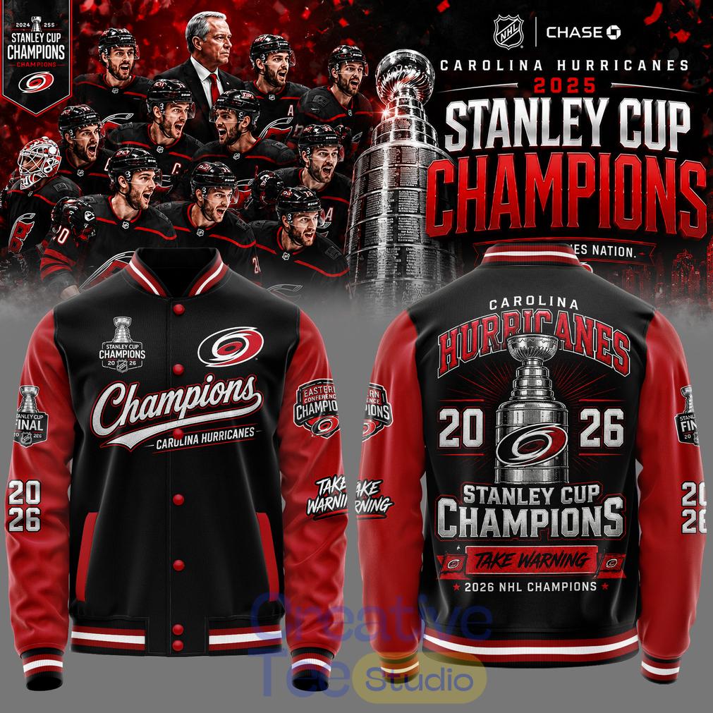 Carolina Hurricanes 2026 STANLEY CUP Champions Limited Edition Baseball Jacket