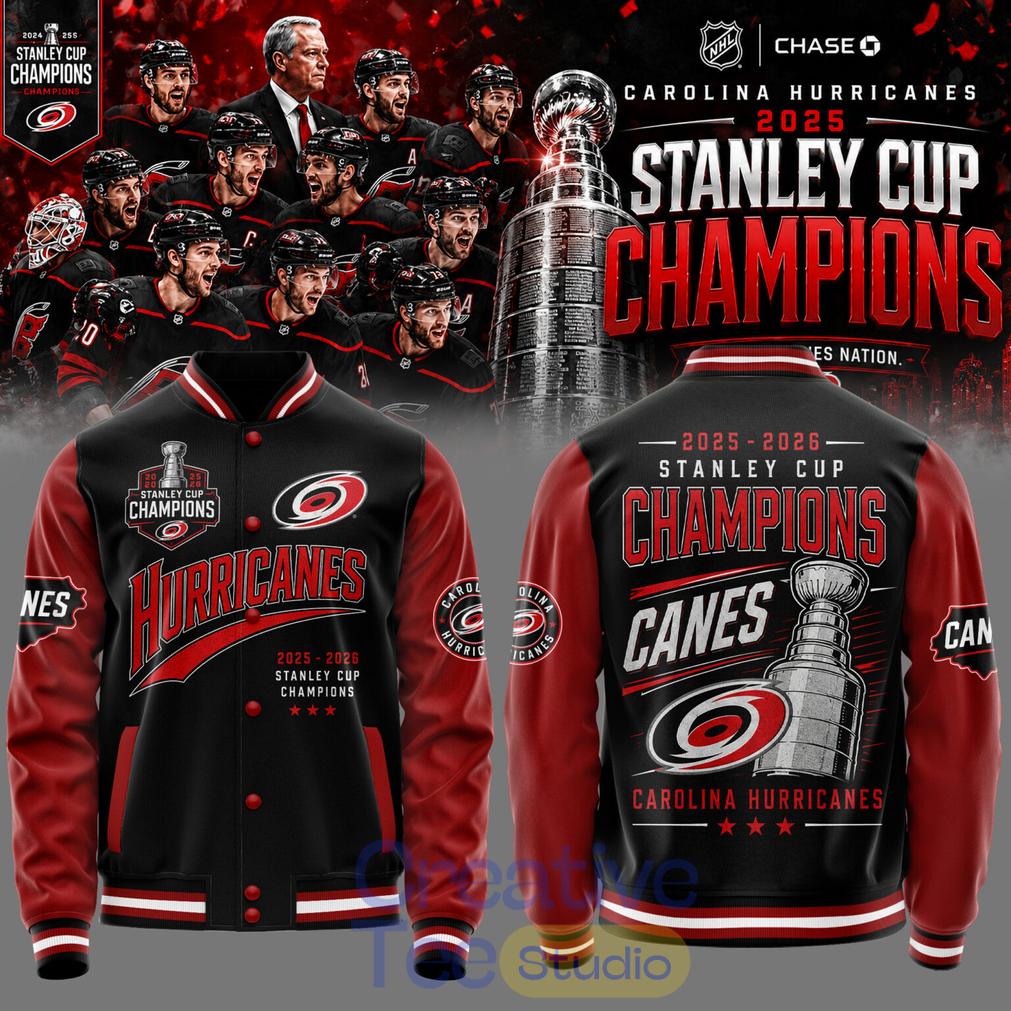 Carolina Hurricanes 2026 STANLEY CUP Champions Limited Edition Baseball Jacket
