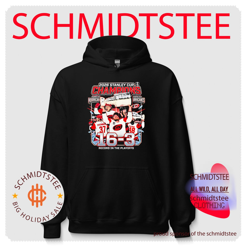 Carolina Hurricanes 2026 Stanley Cup Champions 16-3 record in the playoffs shirt