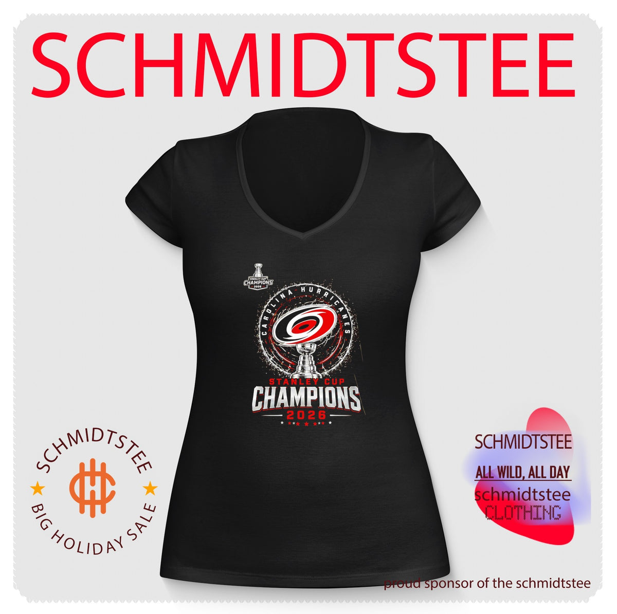 Carolina Hurricanes 2026 Stanley Cup Champions Edition retro shirt