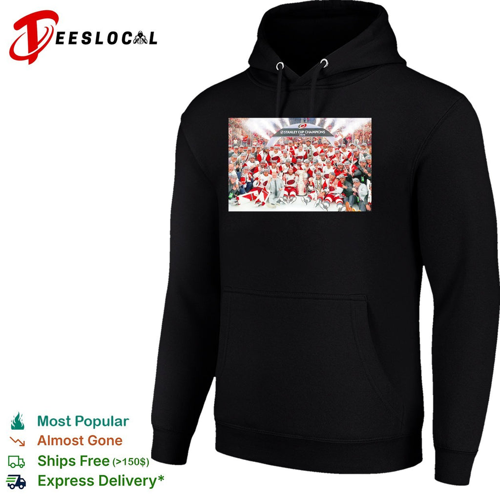 Carolina Hurricanes 2026 Stanley Cup Champions full team victory group photo celebration shirt
