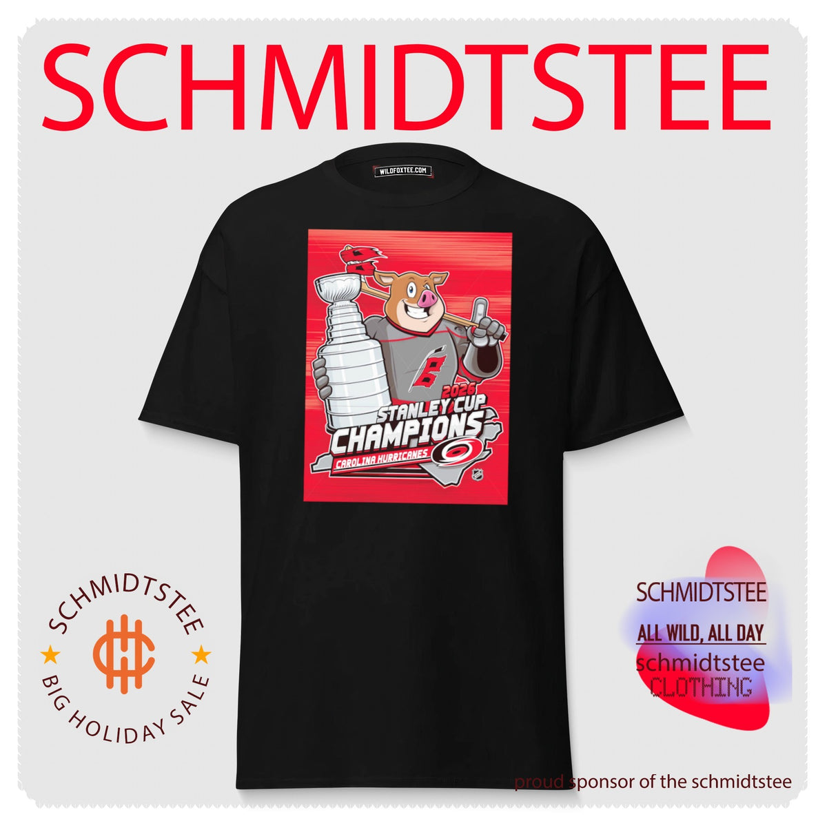 Carolina Hurricanes 2026 Stanley Cup Champions mascot shirt