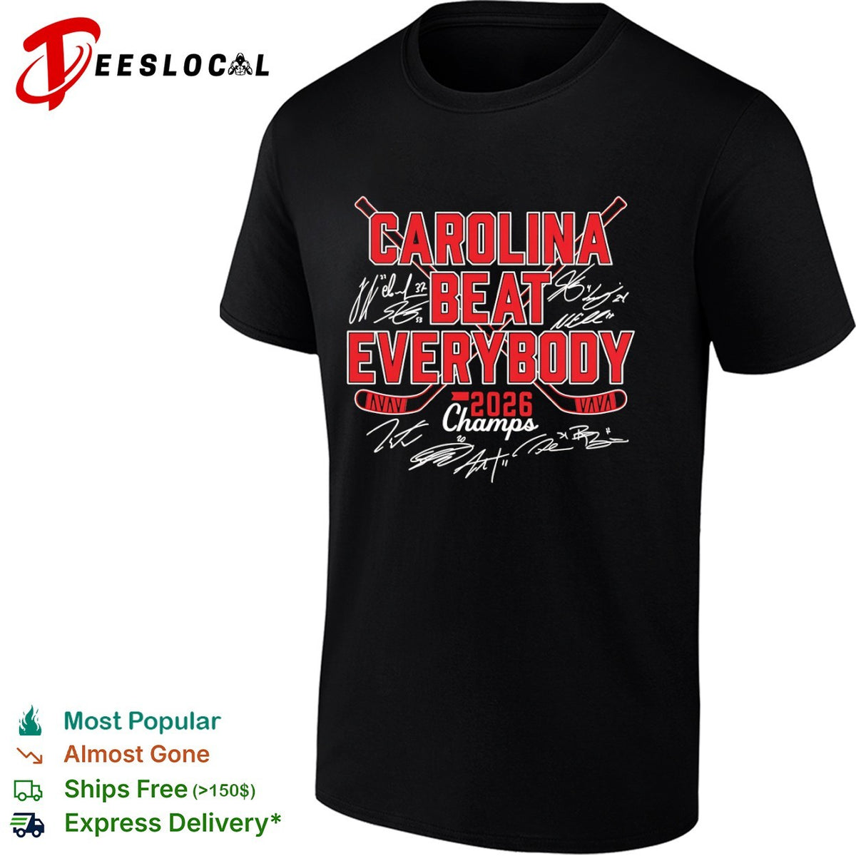 Carolina Hurricanes Beat Everybody 2026 Champs shirt