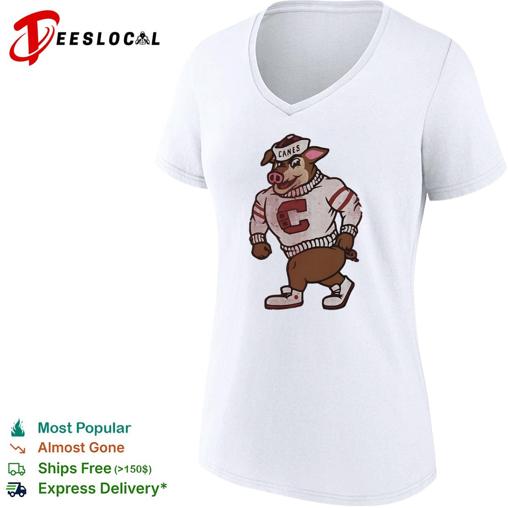 Carolina Hurricanes Canes Pig Mascot hockey shirt