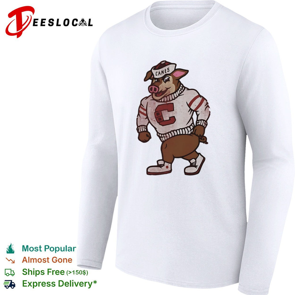 Carolina Hurricanes Canes Pig Mascot hockey shirt