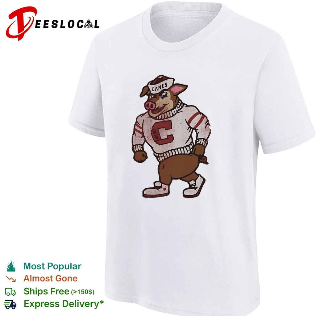 Carolina Hurricanes Canes Pig Mascot hockey shirt