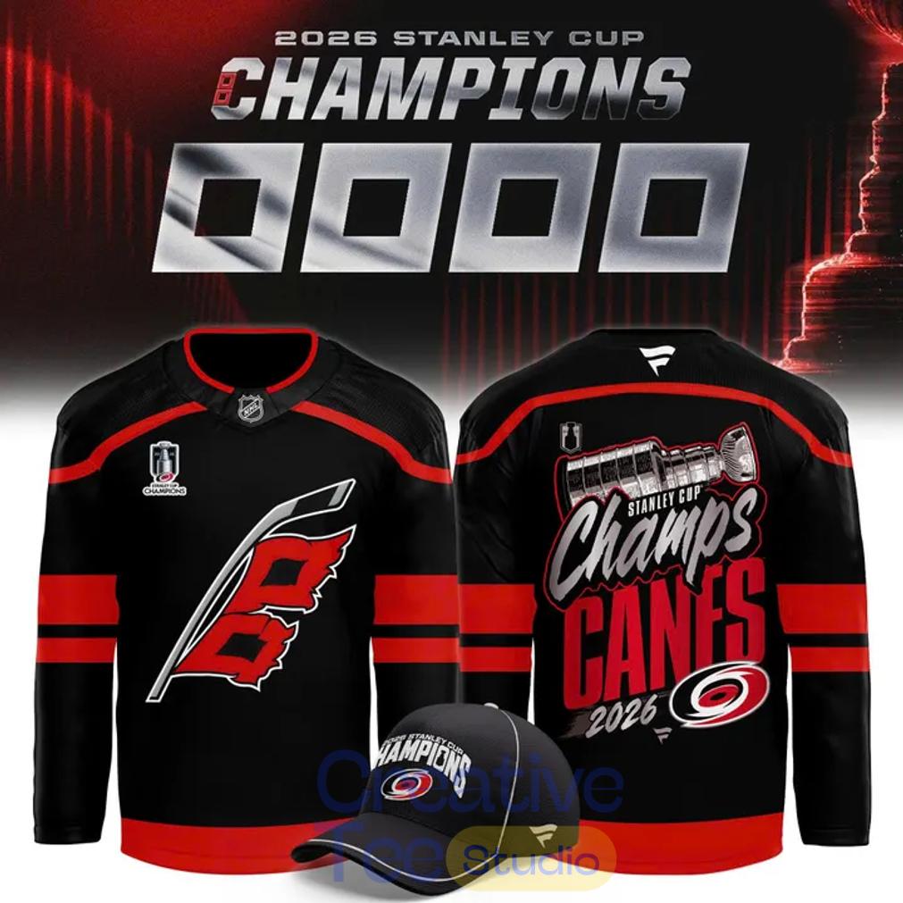 Carolina Hurricanes 2026 Stanley Cup Champions Hockey Jersey