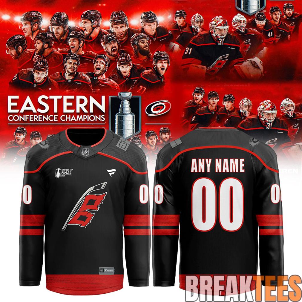 Carolina Hurricanes Eastern Conference Champions 2026 Custom Hockey Jersey