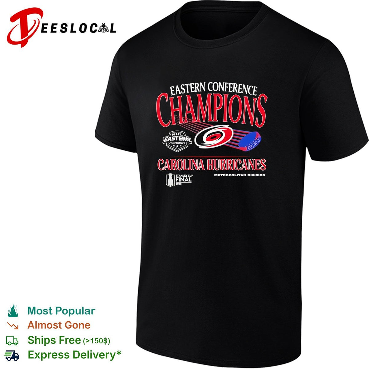 Carolina Hurricanes Eastern Conference Champions Metropolitan Division NHL Stanley Cup Final 2026 shirt