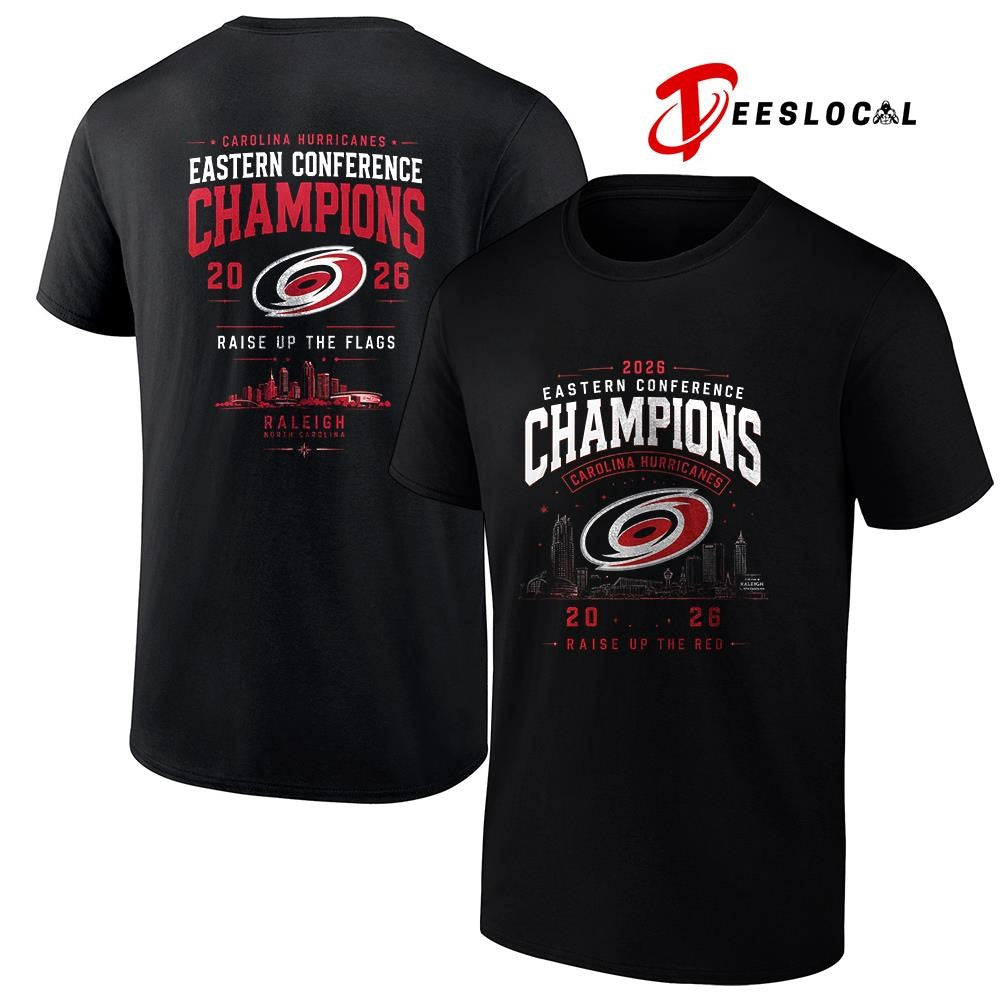 Carolina Hurricanes Eastern Conference commemorative city skyline shirt