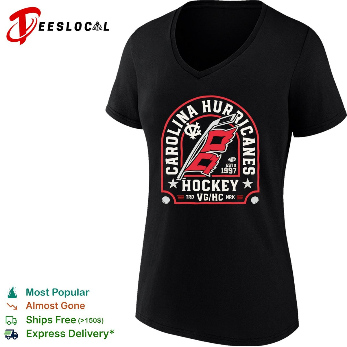 Carolina Hurricanes Hockey Estd 1997 TRD VG HC NRK shirt