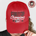 Carolina Hurricanes Red 2026 Stanley Cup Champions Logo Red Cap Hat Snapback