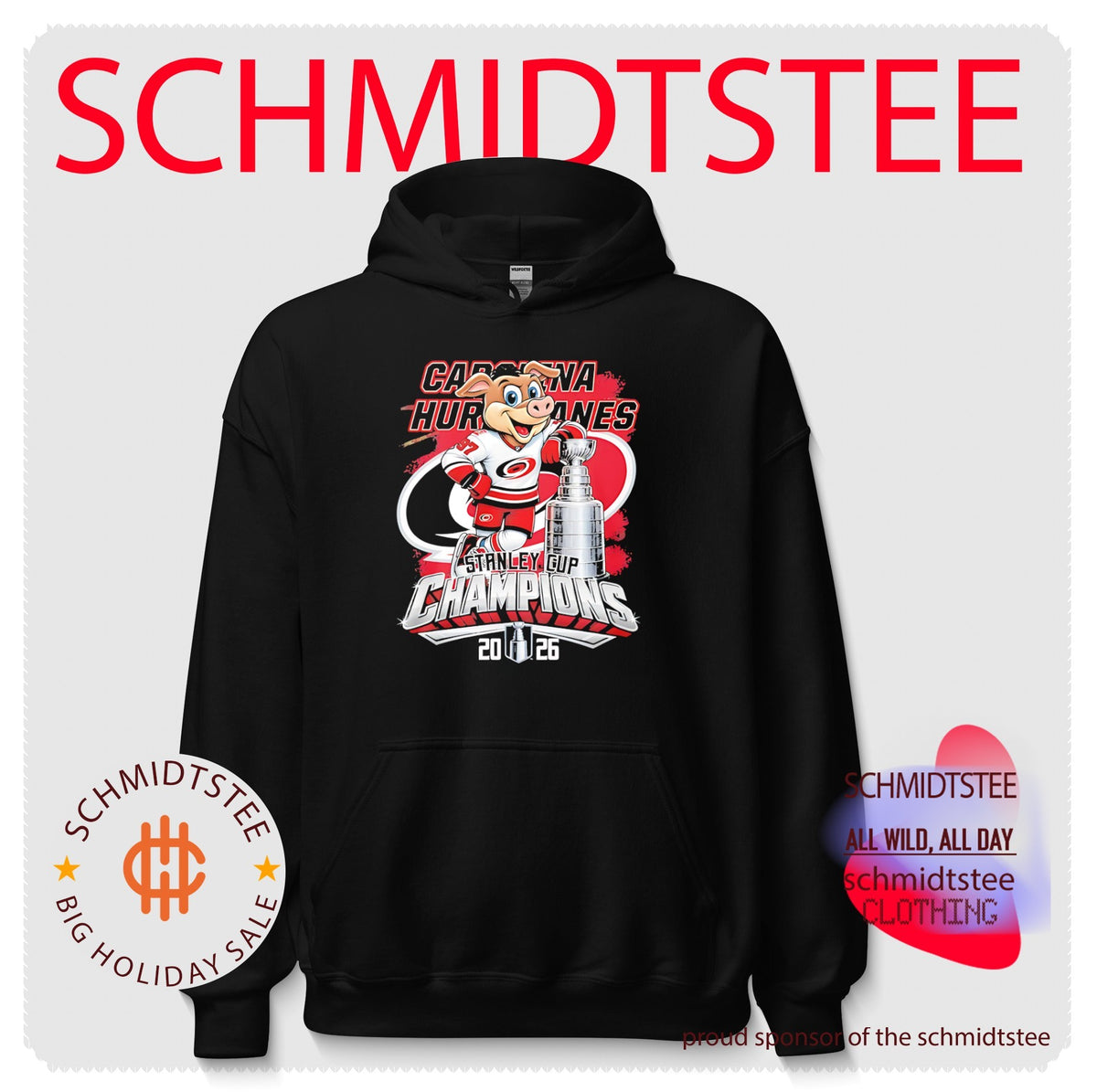 Carolina Hurricanes Stanley Cup Champions 2026 mascot shirt