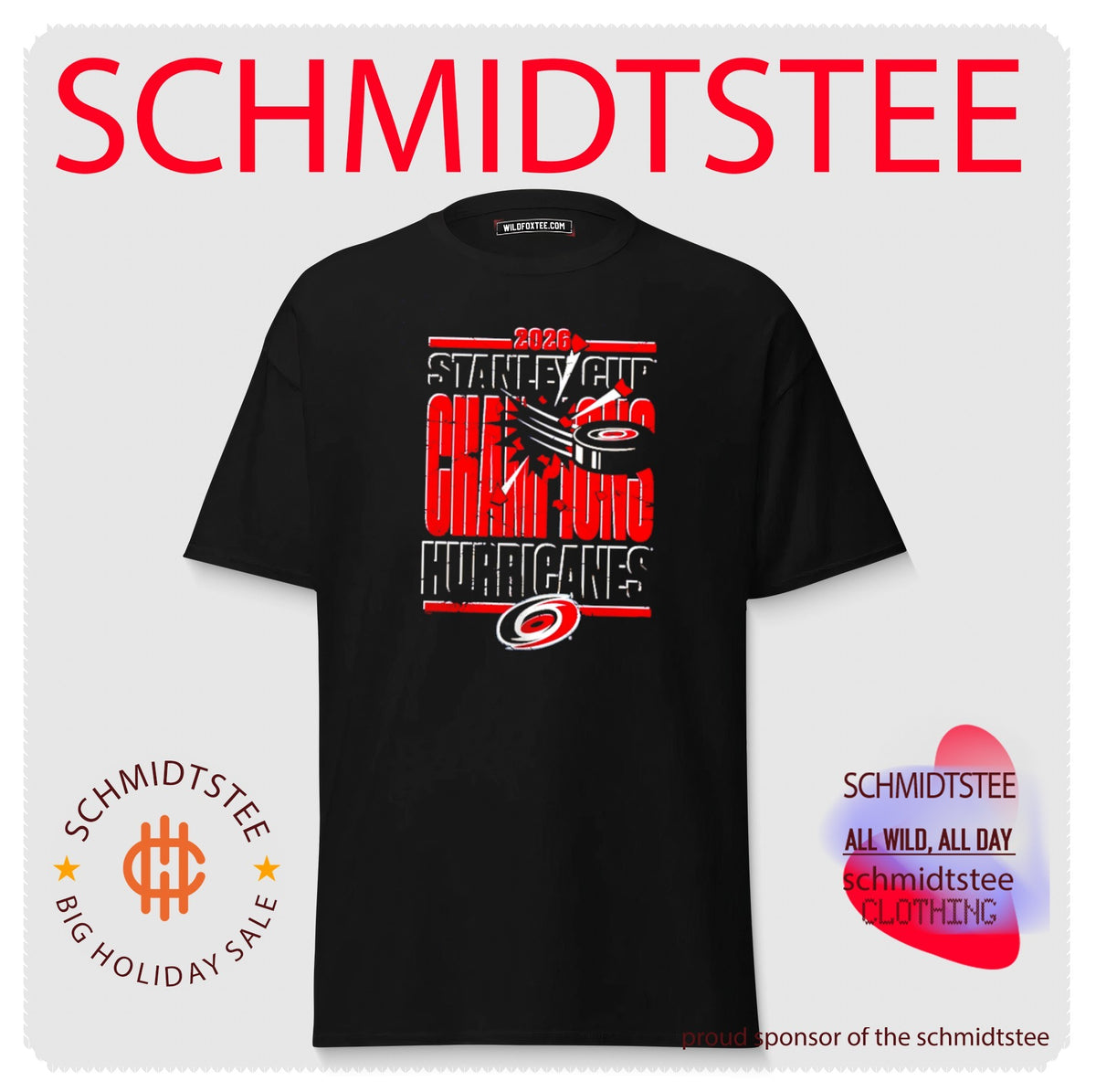 Carolina Hurricanes Stanley Cup Champions 2026 trophy shirt