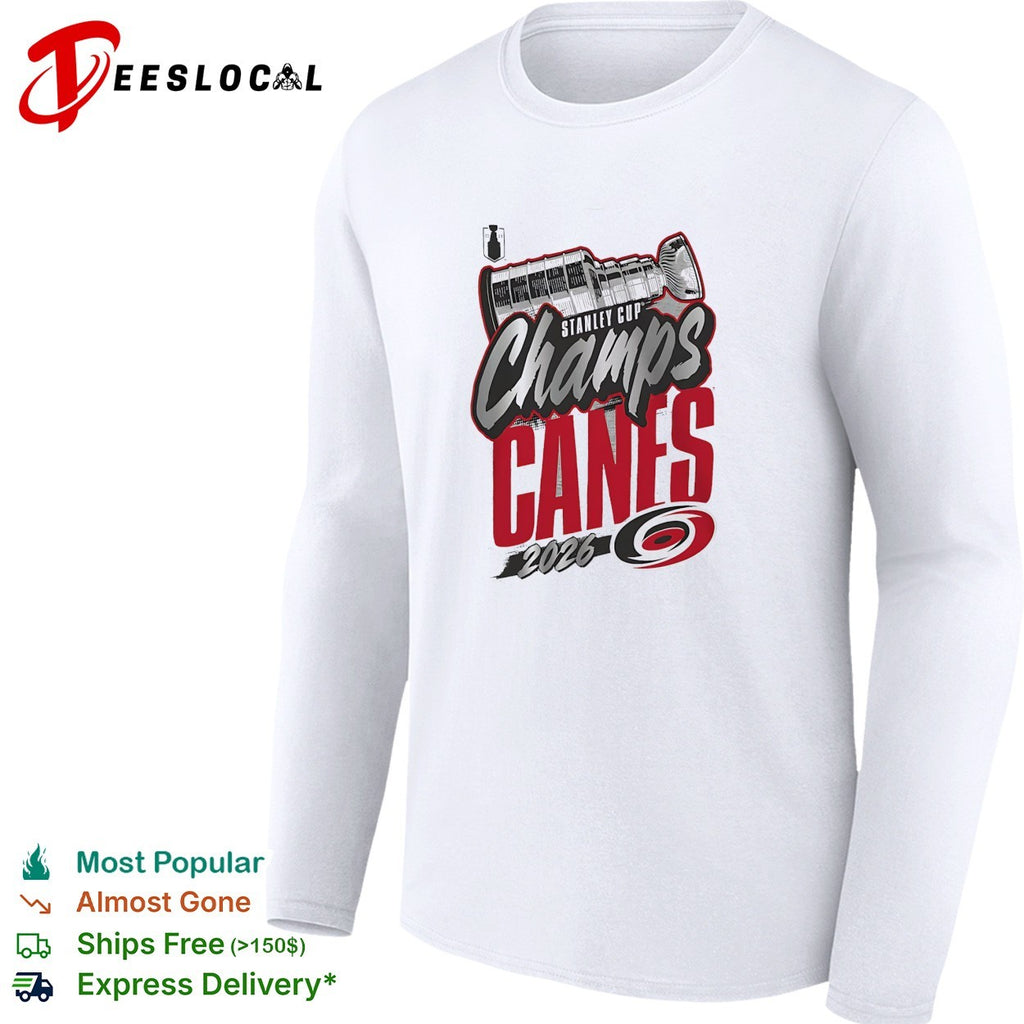 Carolina Hurricanes Stanley Cup Champs Canes 2026 script trophy shirt