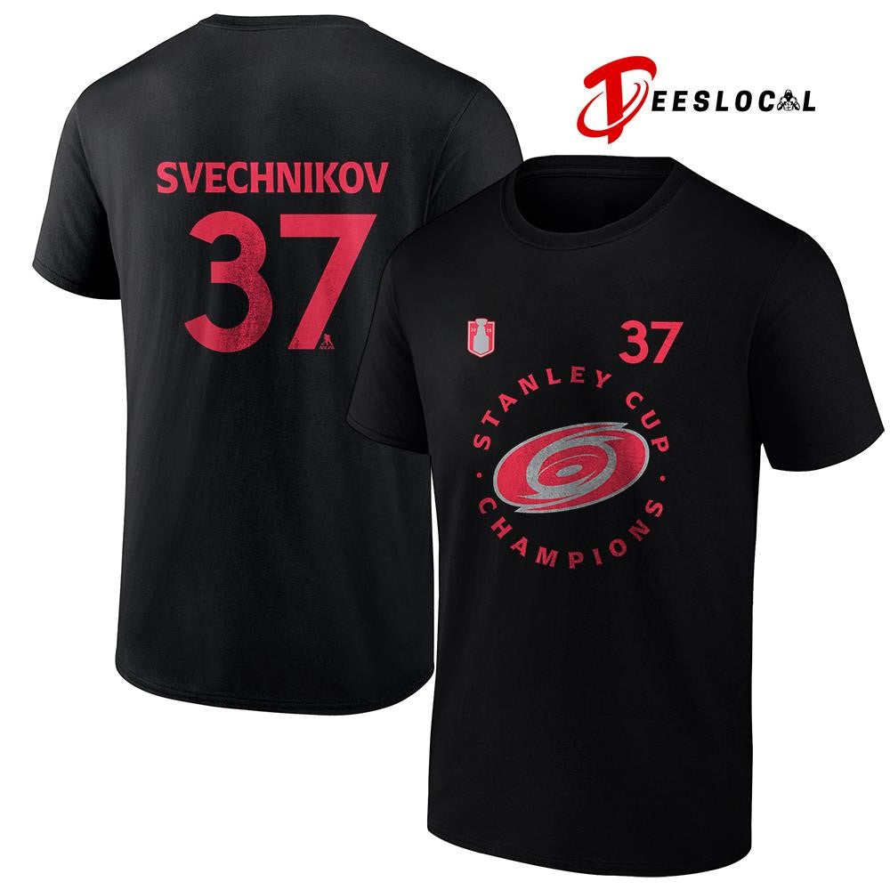 Carolina Hurricanes Stanley Cup champions Andrei Svechnikov logo shirt