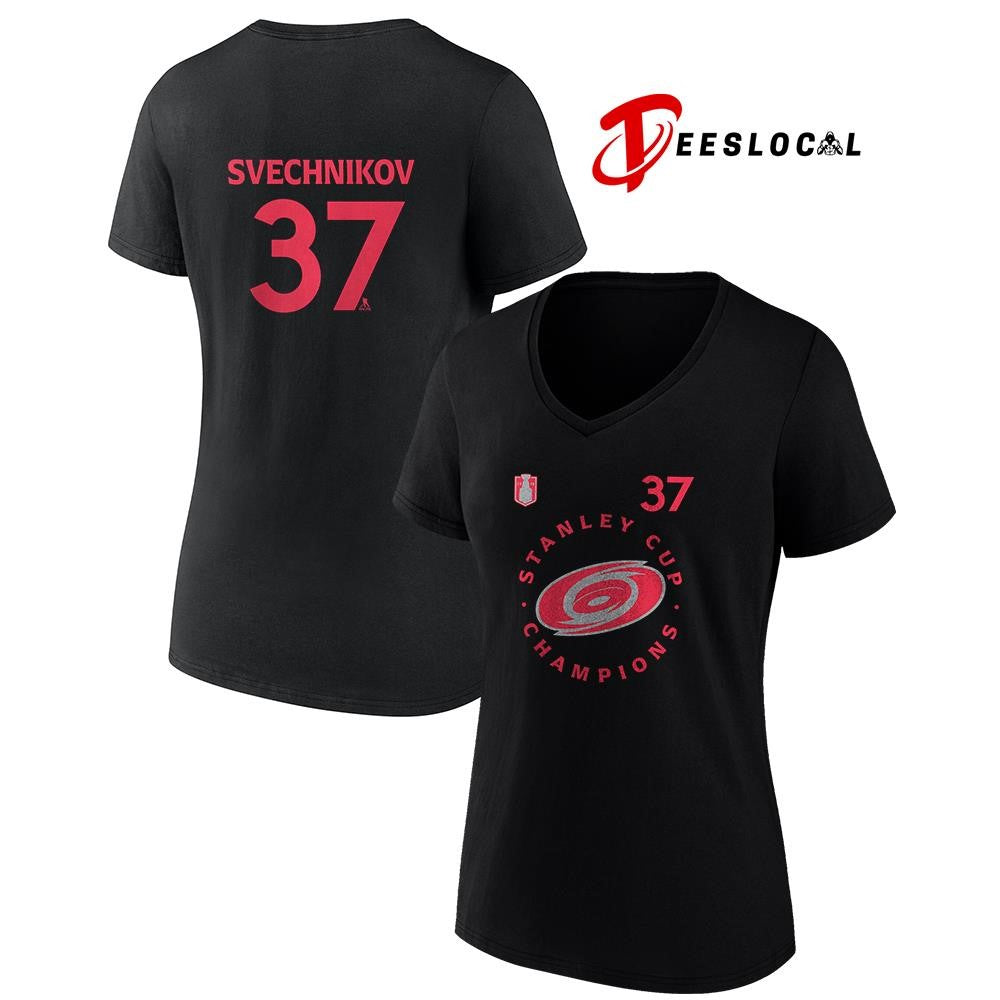 Carolina Hurricanes Stanley Cup champions Andrei Svechnikov logo shirt