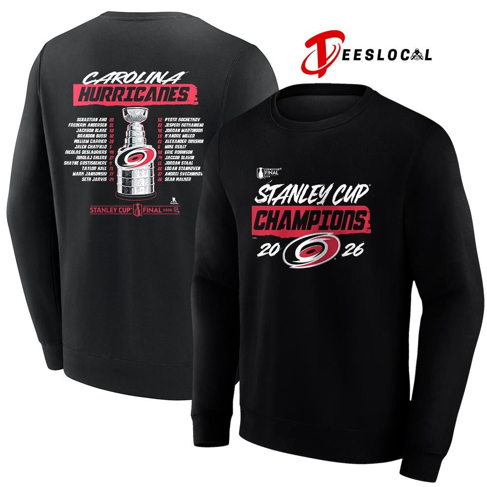 Carolina Hurricanes Stanley Cup champions name roster shirt