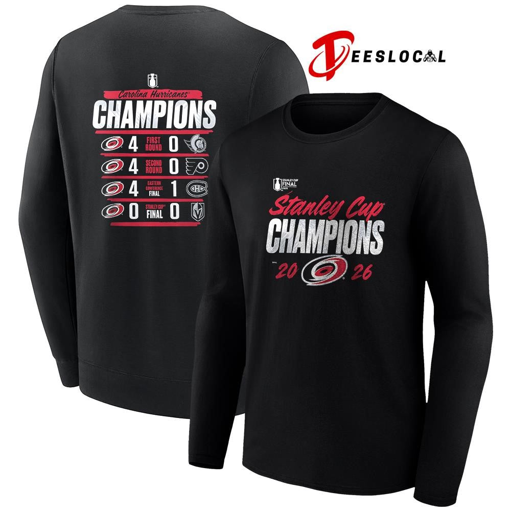 Carolina Hurricanes Stanley Cup champions schedule shirt