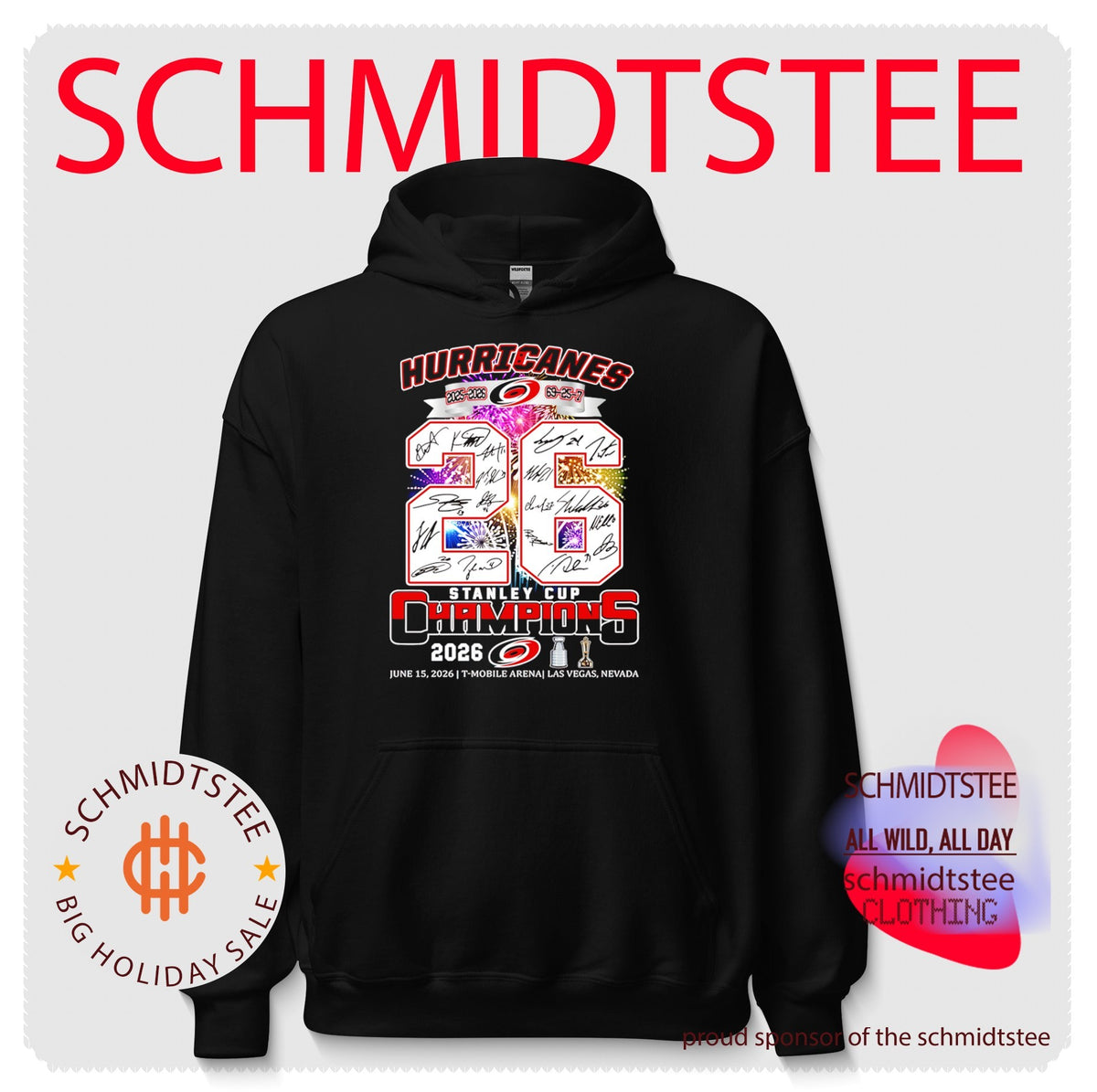 Carolina Hurricanes hockey 2025 2026 Stanley Cup Champions 26 69-25-7 signature shirt