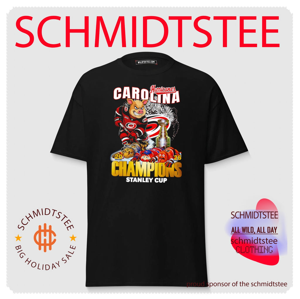 Carolina Hurricanes hockey 2025 2026 Stanley Cup Champions mascot shirt