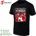 Carolina Hurricanes record-breaking 4 plus goals each first five finals games history stat art shirt