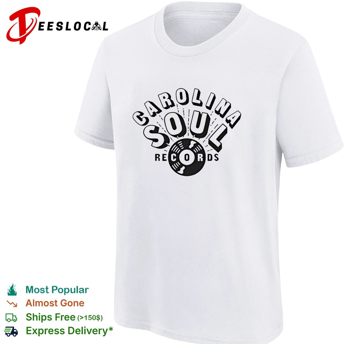 Carolina Soul Records The Runarounds Charlie Cooper shirt