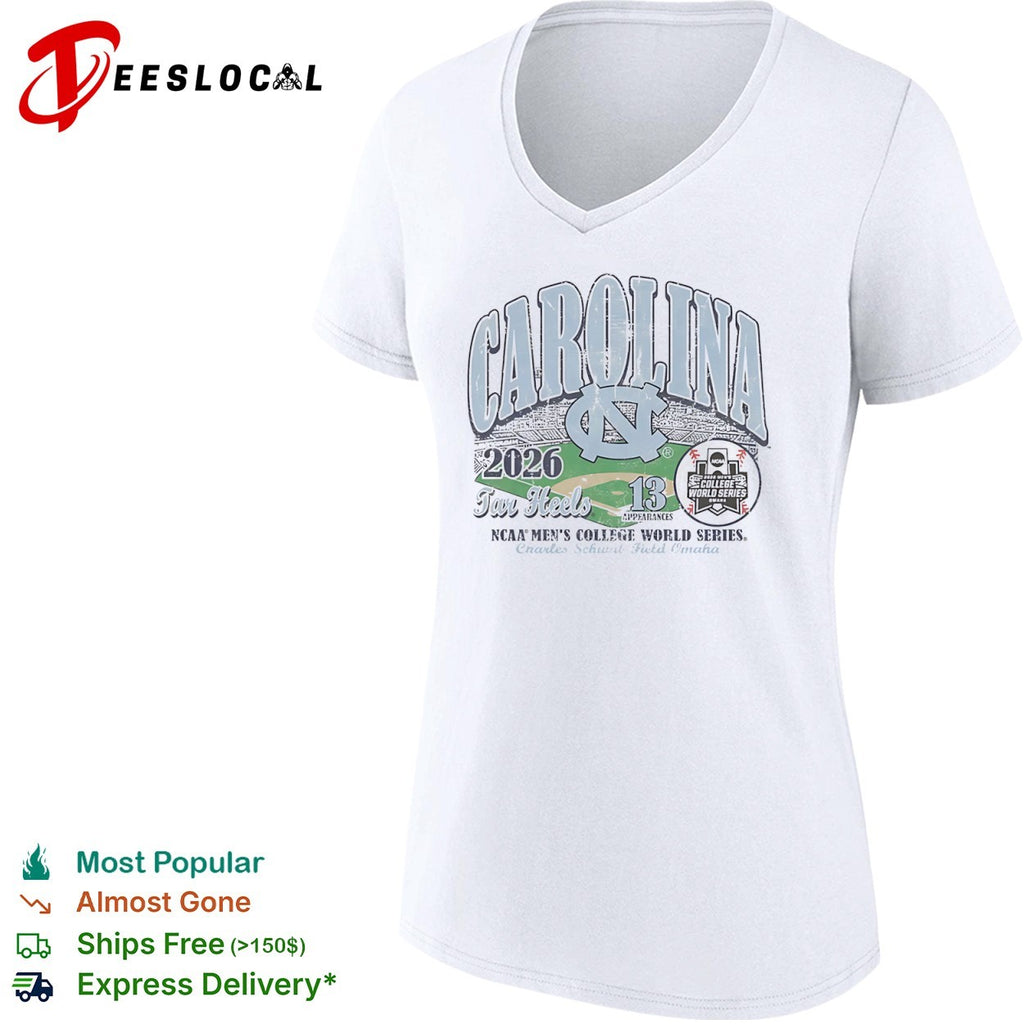 Carolina Tar Heels 2026 NCAA College World Series 13 shirt