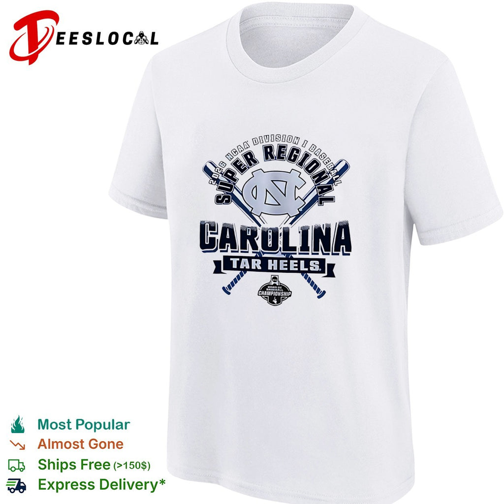 Carolina Tar Heels 2026 NCAA Division I Baseball Super Regional Championship shirt