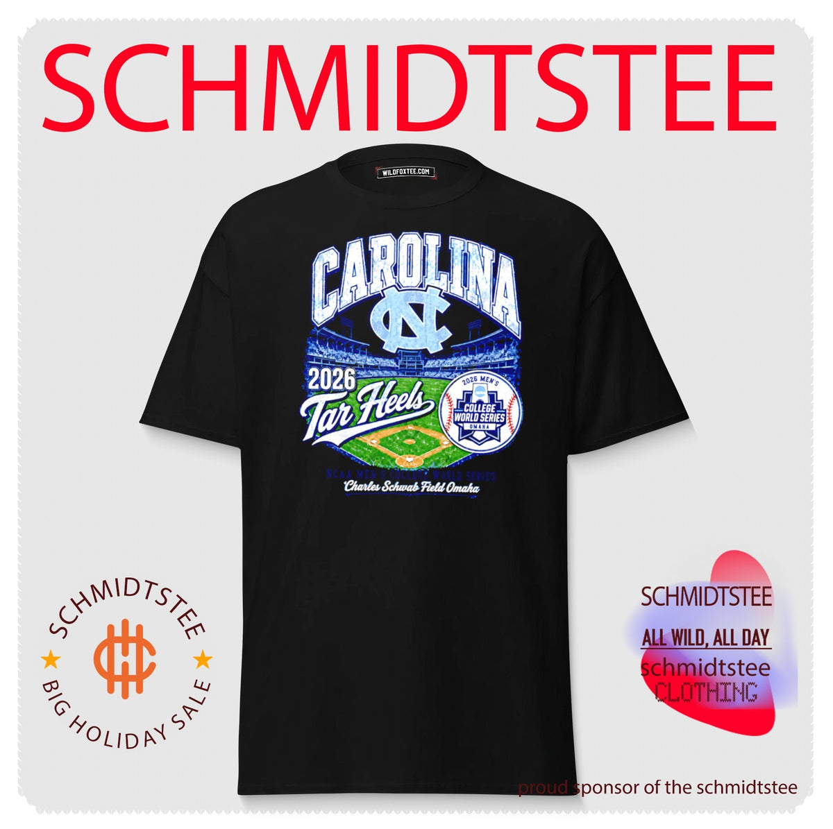Carolina Tar Heels Baseball 2026 Men’s College World Series Omaha shirt