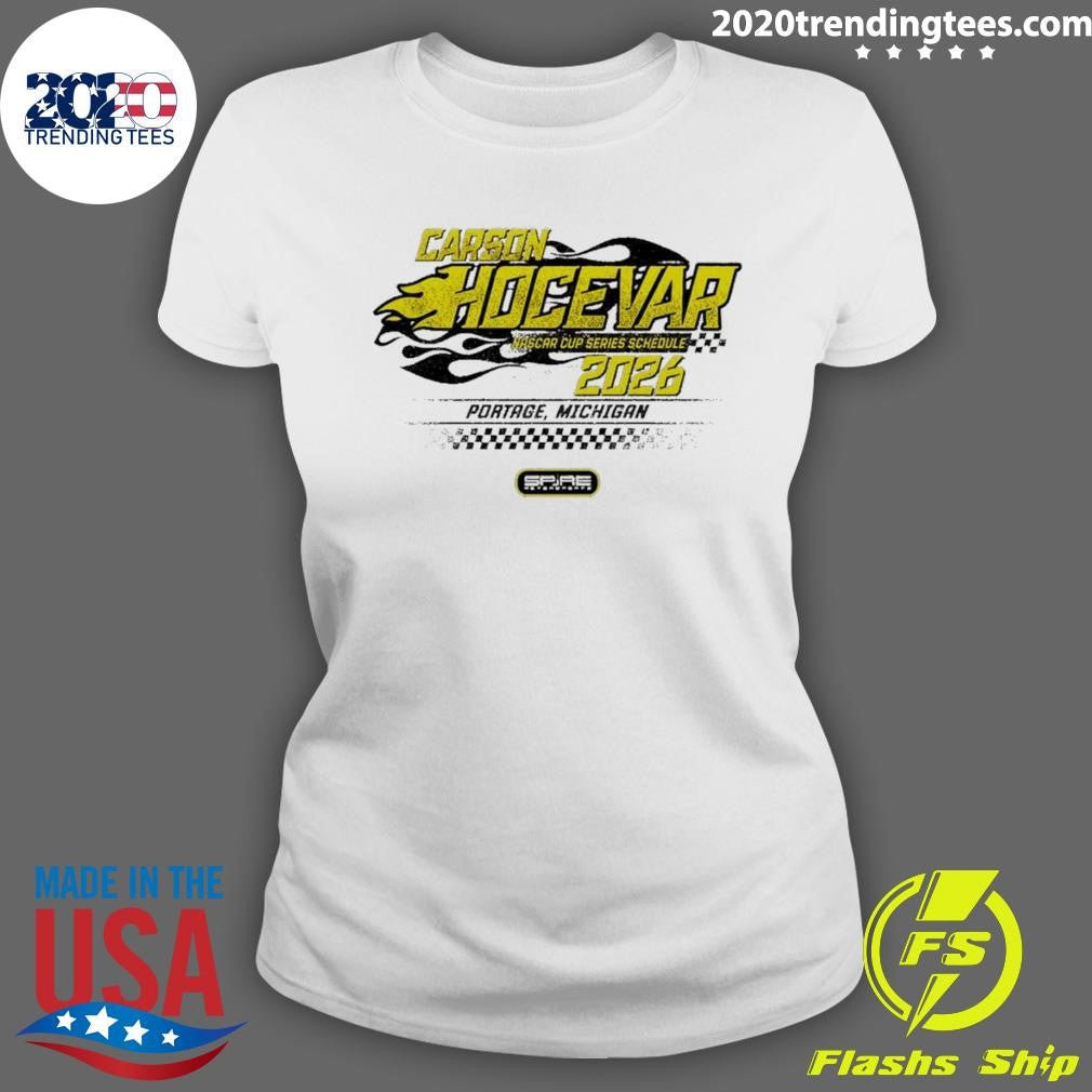 Carson Hocevar #77 Racing Nascar 2026 Schedule Shirt