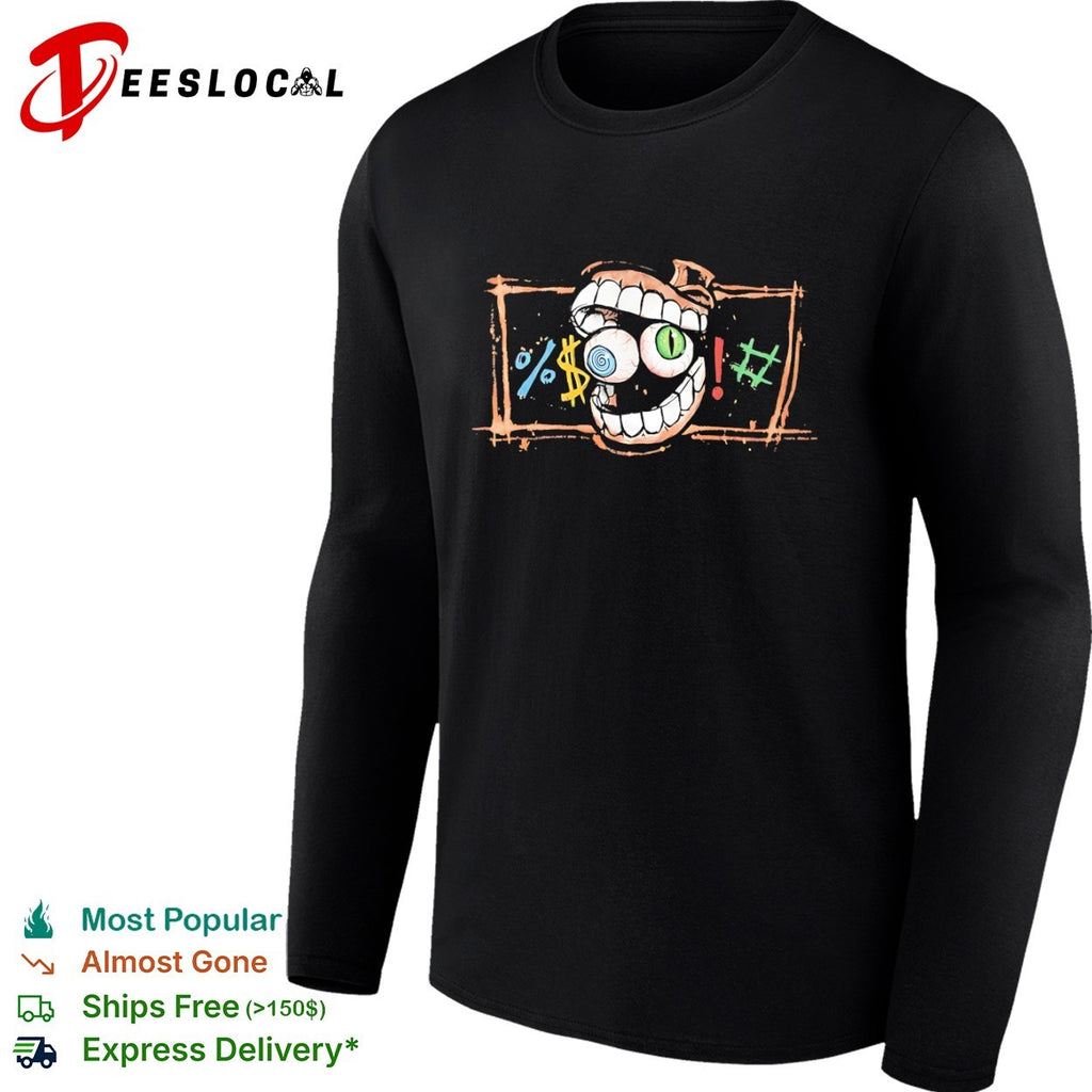 Cartoon Eyeball Mouth Symbols Swearing Cursing Comic shirt