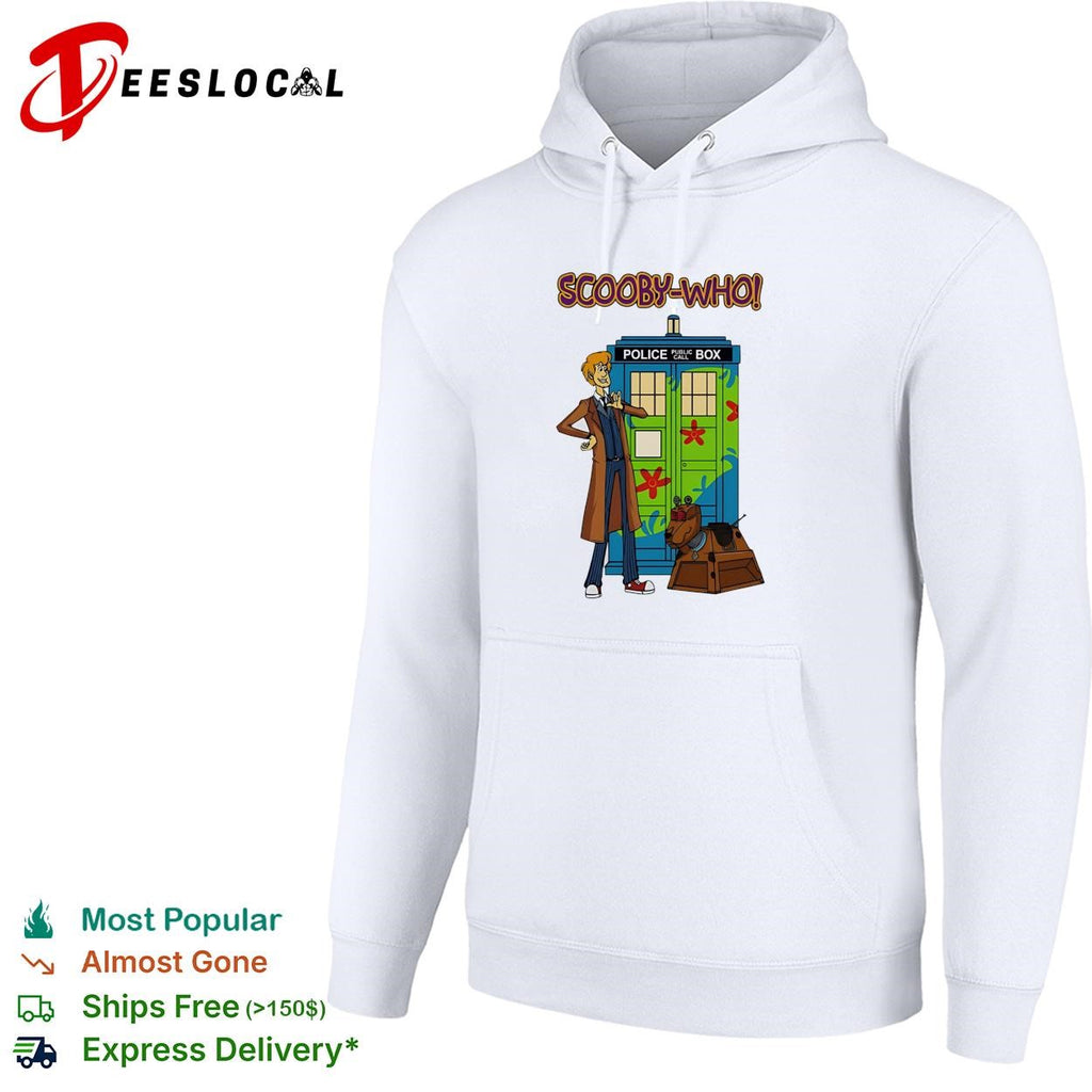 Cartoon dog detective duo police box time traveler mashup parody shirt