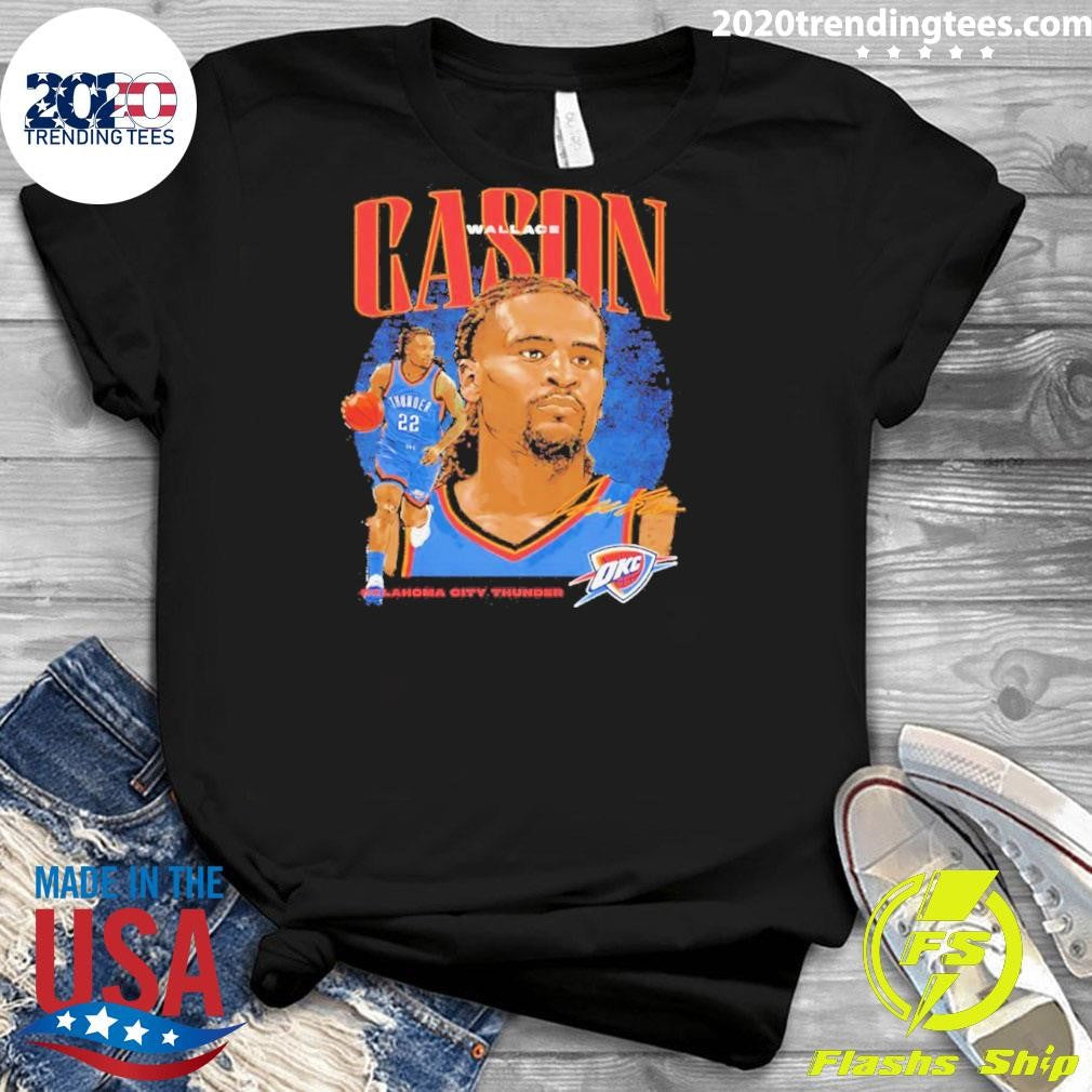 Cason Wallace Dual Graphic Oklahoma City Thunder Shirt