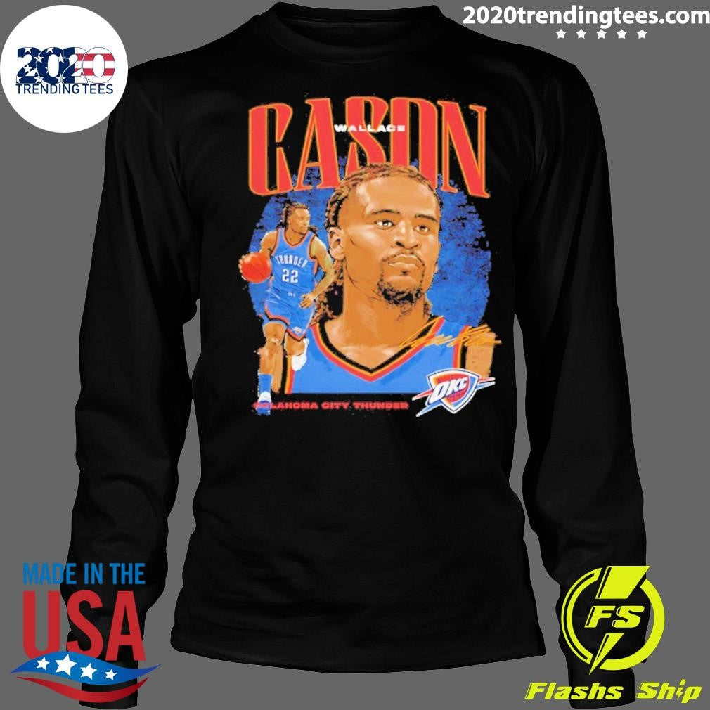 Cason Wallace Dual Graphic Oklahoma City Thunder Shirt