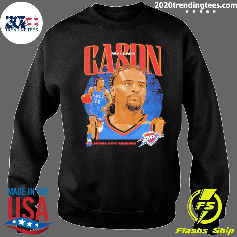 Cason Wallace Dual Graphic Oklahoma City Thunder Shirt