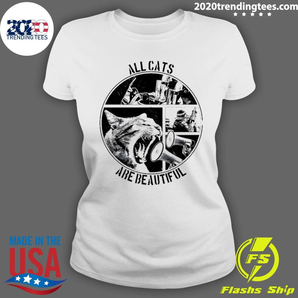 Cat And Soldier All Cats Are Beautiful Shirt