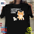 Cat Who’s Really Walking Whom Funny Shirt