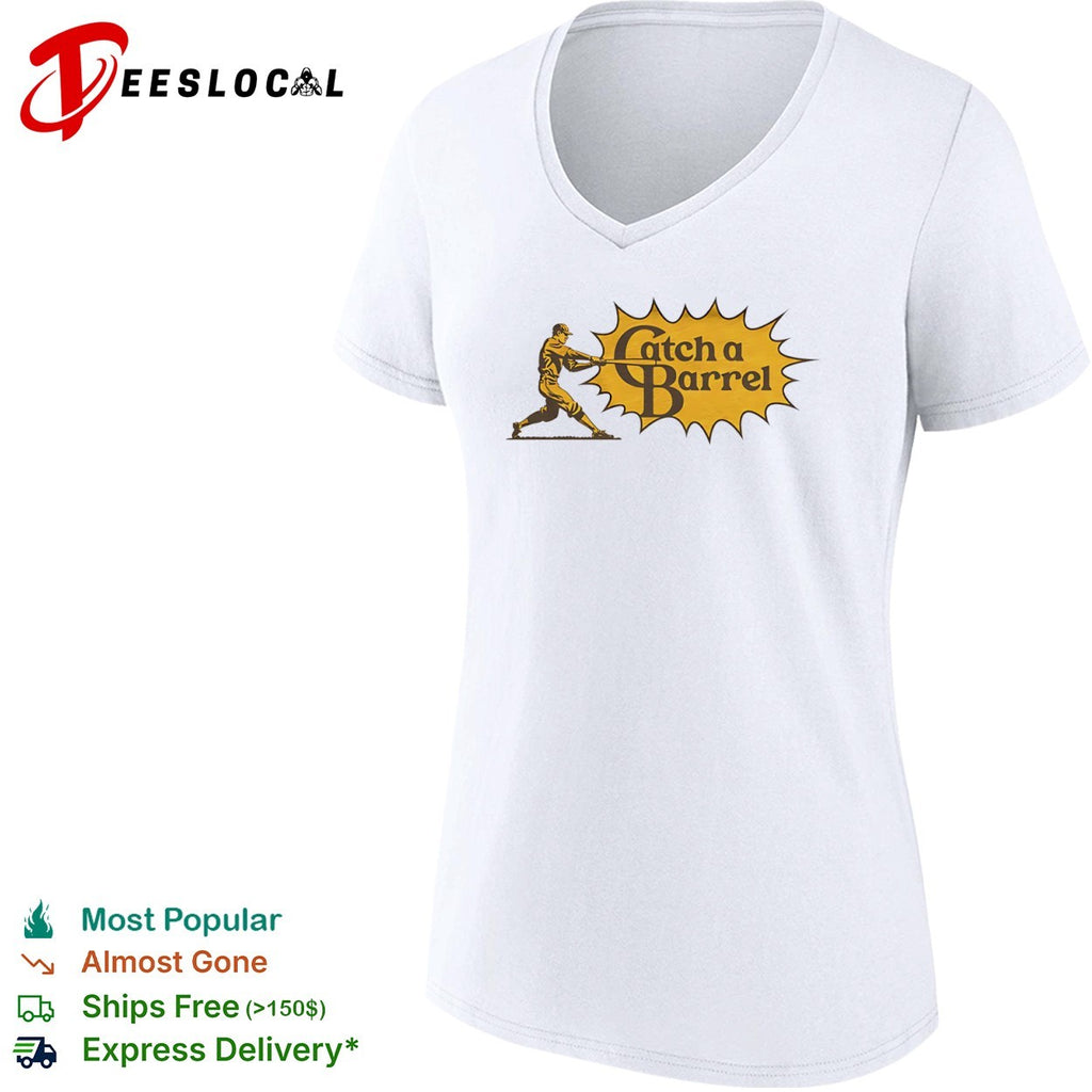 Catch a Barrel Baseball style Cracker Barrel shirt