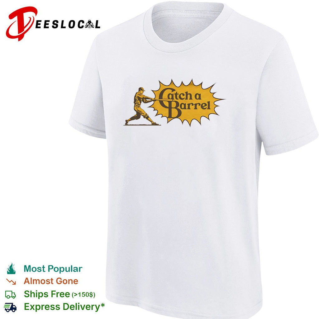 Catch a Barrel Baseball style Cracker Barrel shirt