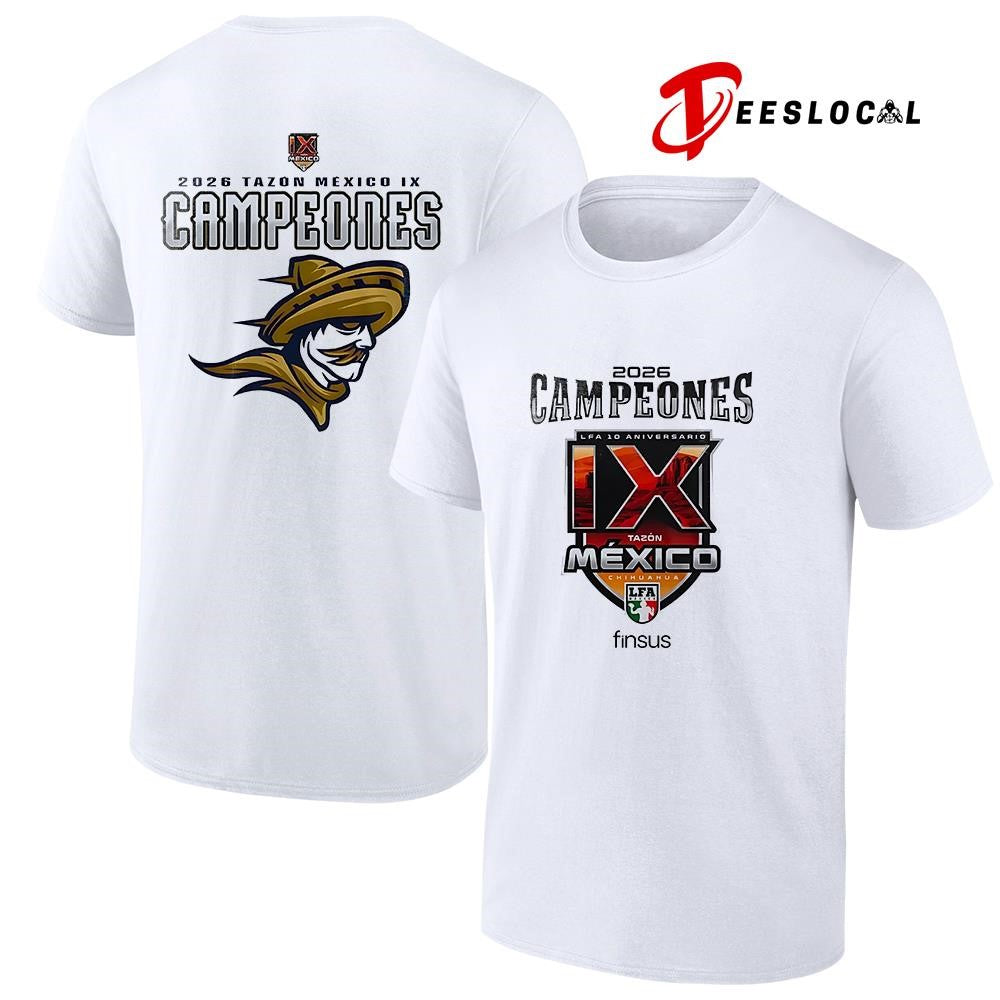 Caudillos de Chihuahua Campeones del Tazón México IX Playera Conmemo logo shirt