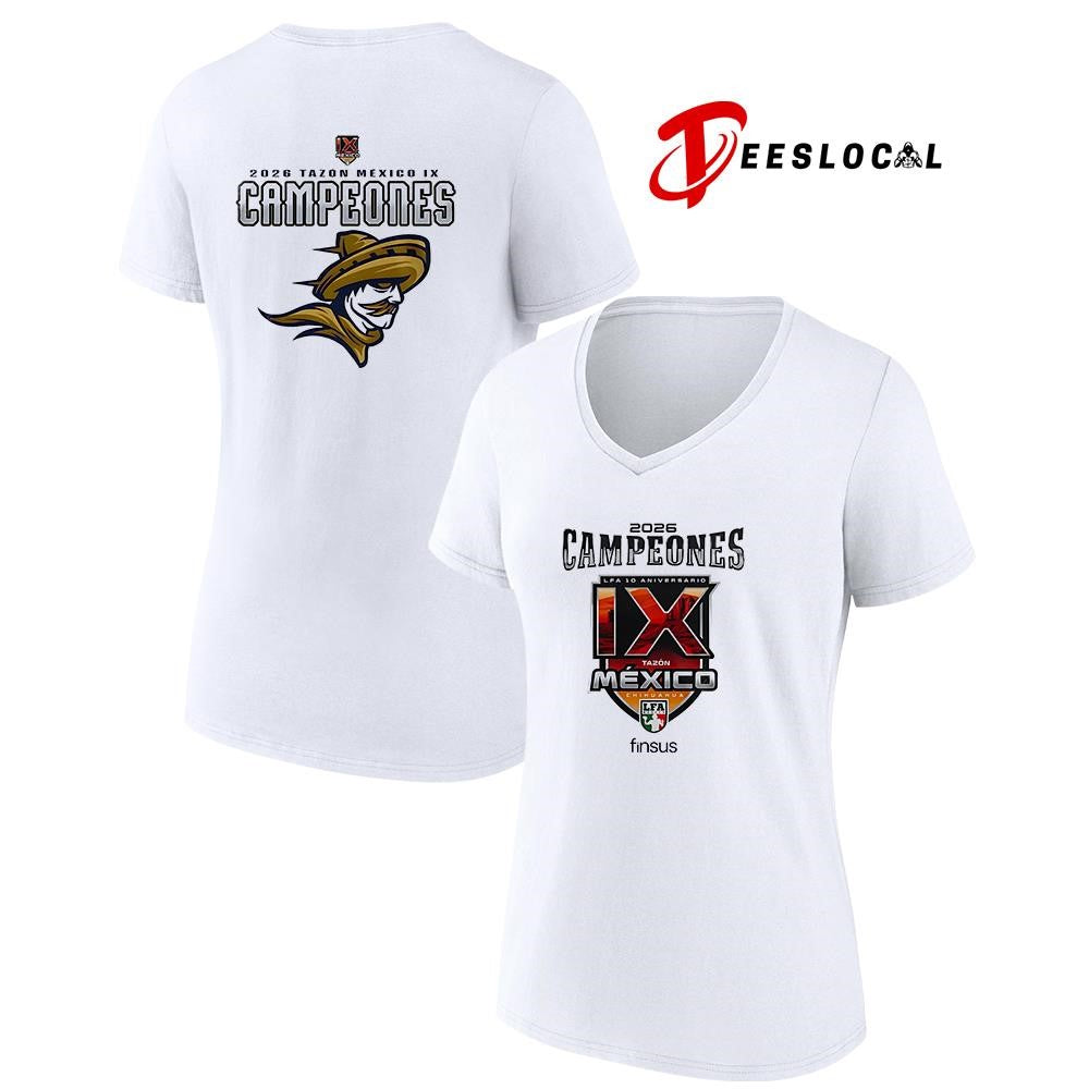 Caudillos de Chihuahua Campeones del Tazón México IX Playera Conmemo logo shirt