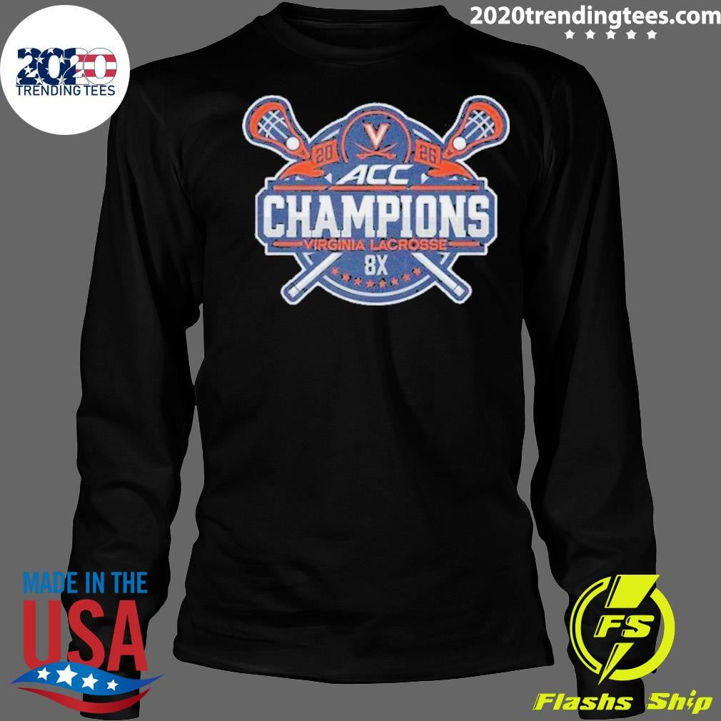 Cavaliers 8x Acc Lacrosse Champions Shirt