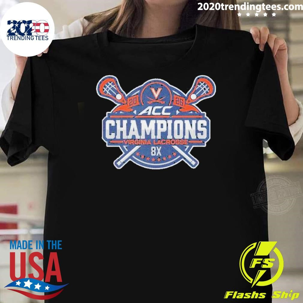 Cavaliers 8x Acc Lacrosse Champions Shirt
