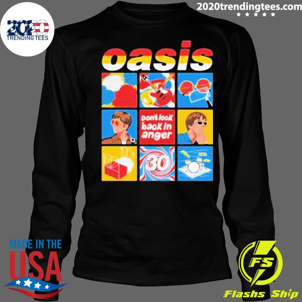 Celebrate 30 years of the iconic anthem Don’t Look Back In Anger Oasis Shirt