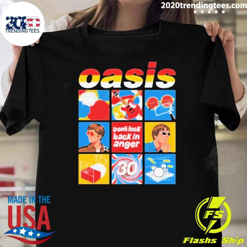 Celebrate 30 years of the iconic anthem Don’t Look Back In Anger Oasis Shirt