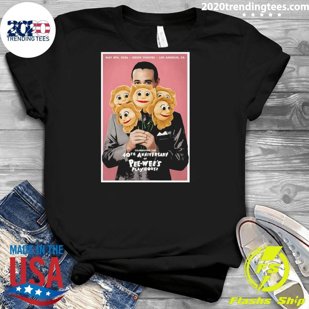 Celebrating The 40th Anniversary Of Pee-Wee’s Playhouse Herman Greek Theatre, Los Angeles CA May 4 2026 Shirt